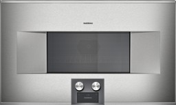 Zeige Details für Gaggenau Mikrowellen-Backofen BM485110 Serie 400 Edelstahl hinterlegte Vollglastür Breite 76 cm Linksanschlag Bedienung unten Bild von Gaggenau Mikrowellen-Backofen BM485110 Serie 400 Edelstahl hinterlegte Vollglastür Breite 76 cm Linksanschlag Bedienung unten