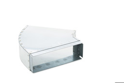 Zeige Details für V-ZUG Bogen 45°, waagrecht, für Flachkanal, H42077 Bild von V-ZUG Bogen 45°, waagrecht, für Flachkanal, H42077