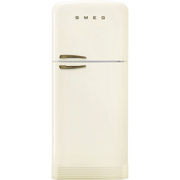 Zeige Details für Smeg FAB50RCRB Kühlschrank 50's No Frost RETRO STYLE CREME mit Türgriff Messing Antik freistehend Rechts Bild von Smeg FAB50RCRB Kühlschrank 50's No Frost RETRO STYLE CREME mit Türgriff Messing Antik freistehend Rechts