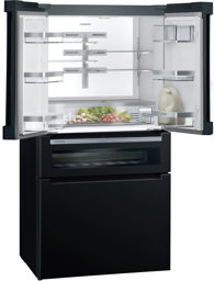 Zeige Details für Siemens KF96RSBEA iQ700 Kühl-Gefrierkombination mehrtürig, Glasfront 183 x 90.5 cm Schwarz Bild von Siemens KF96RSBEA iQ700 Kühl-Gefrierkombination mehrtürig, Glasfront 183 x 90.5 cm Schwarz