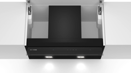 Bild von Siemens LJ67BAM60 iQ500 Integrierte Designhaube 60 cm Klarglas schwarz bedruckt