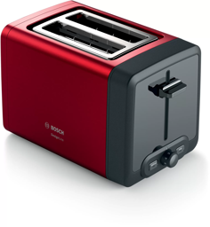 Bild von Bosch TAT4P424DE Kompakt-Toaster DesignLine Rot