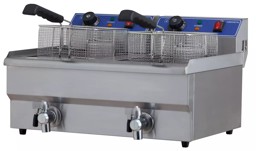 Zeige Details für Kibernetik FT2x10L Fritteuse 2 x 10 Liter, 12940 Bild von Kibernetik FT2x10L Fritteuse 2 x 10 Liter, 12940