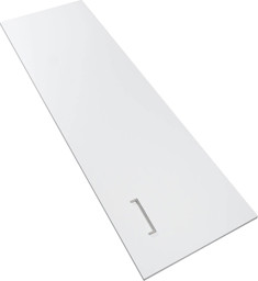 Zeige Details für FORS WFR14-6W M 1 Tür-Holzfront weiss mit 1 Edelstahl-Türgriff 14/6   Bild von FORS WFR14-6W M 1 Tür-Holzfront weiss mit 1 Edelstahl-Türgriff 14/6