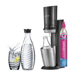 Zeige Details für SodaStream Crystal black/metal inkl. 1 Glaskaraffen Quick Connect Bild von SodaStream Crystal black/metal inkl. 1 Glaskaraffen Quick Connect