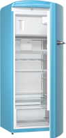 Bild von Sibir OT 274 BB Oldtimer Kühlschrank freistehend Baby Blue rechts, 509215