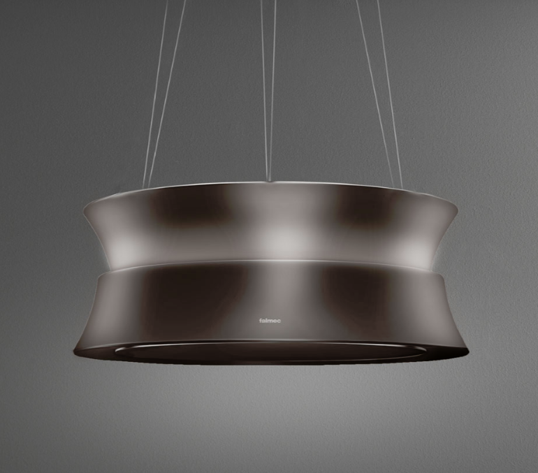 Bild von FALMEC DAMA ISOLA 60 GR CircleTech, schwarz glänzend  Grau