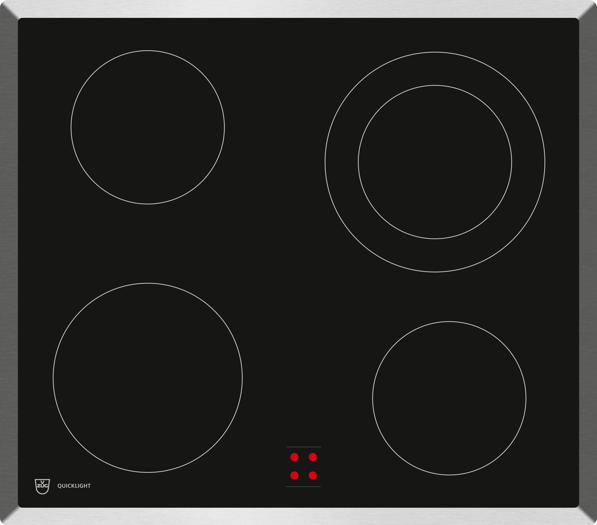 Bild von V-ZUG Glaskeramikkochfeld QuickLight GK43.3, 91A406