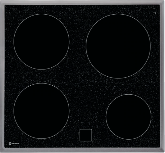 Bild von Electrolux GK58YCN Glaskeramik-Kochfeld 60cm Chrom, 949596952, 230V