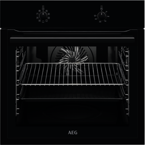 Bild von AEG BOBB Einbaubackofen 60x60 cm Schwarz, 944187606