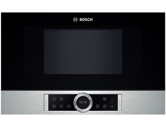 Bild von Bosch BFR634GS1 Serie 8 Einbau-Mikrowelle Edelstahl