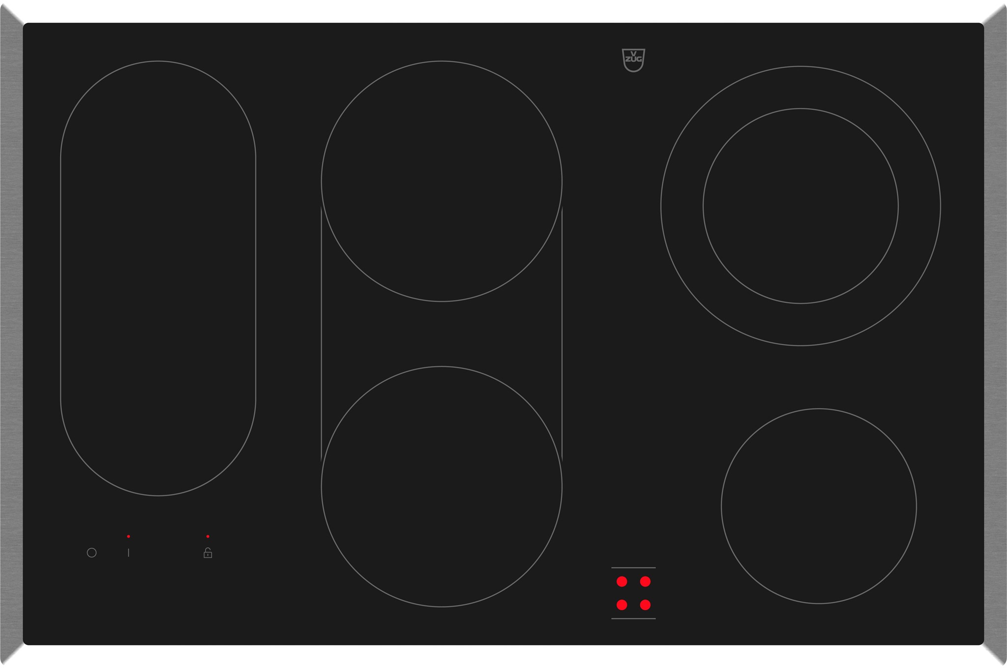 Bild von V-ZUG Glaskeramikkochfeld CookTop V600 3112100001