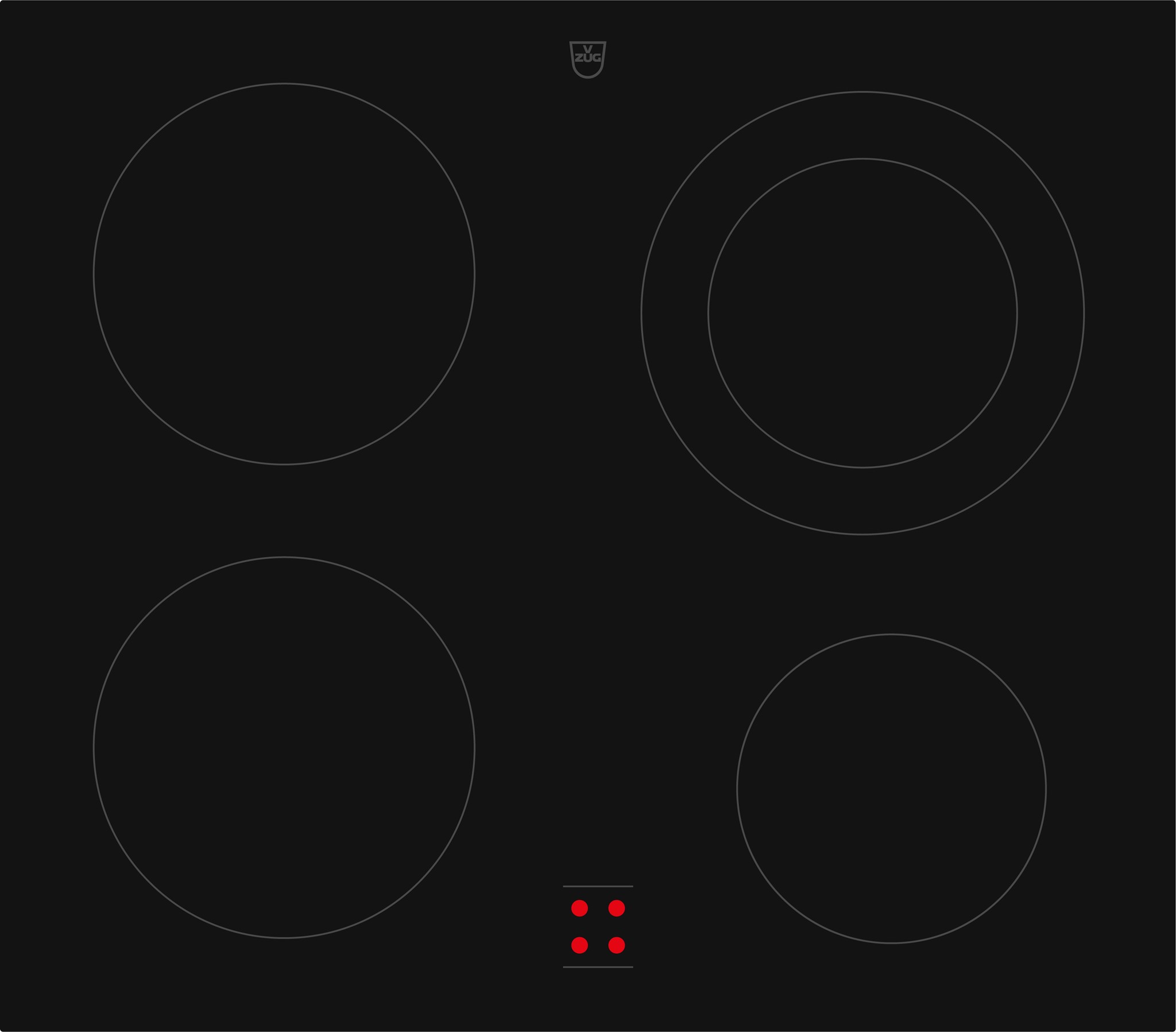 Bild von V-ZUG Glaskeramikkochfeld CookTop V400, 3111900003