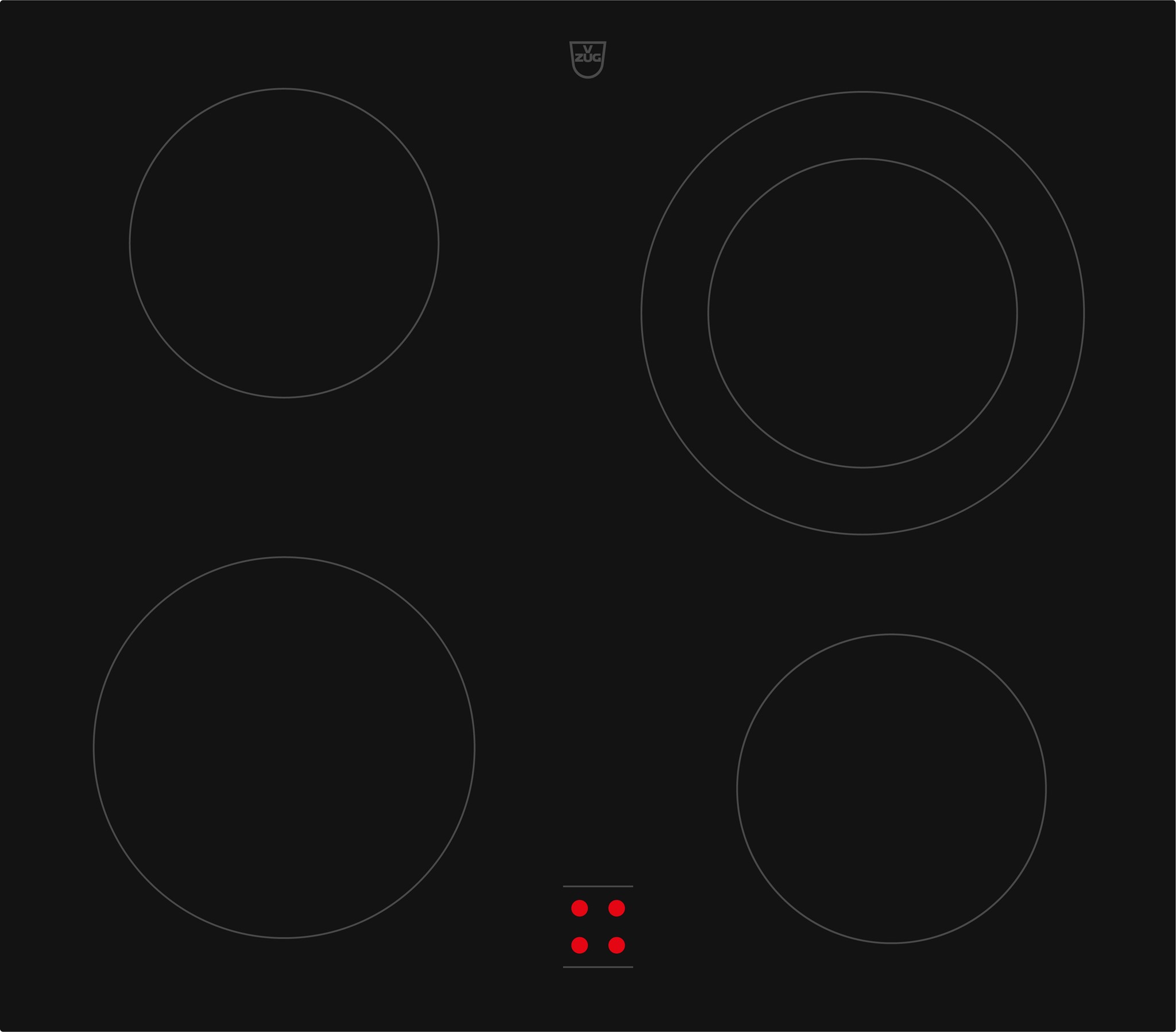 Bild von V-ZUG Glaskeramikkochfeld CookTop V400, 3113100002