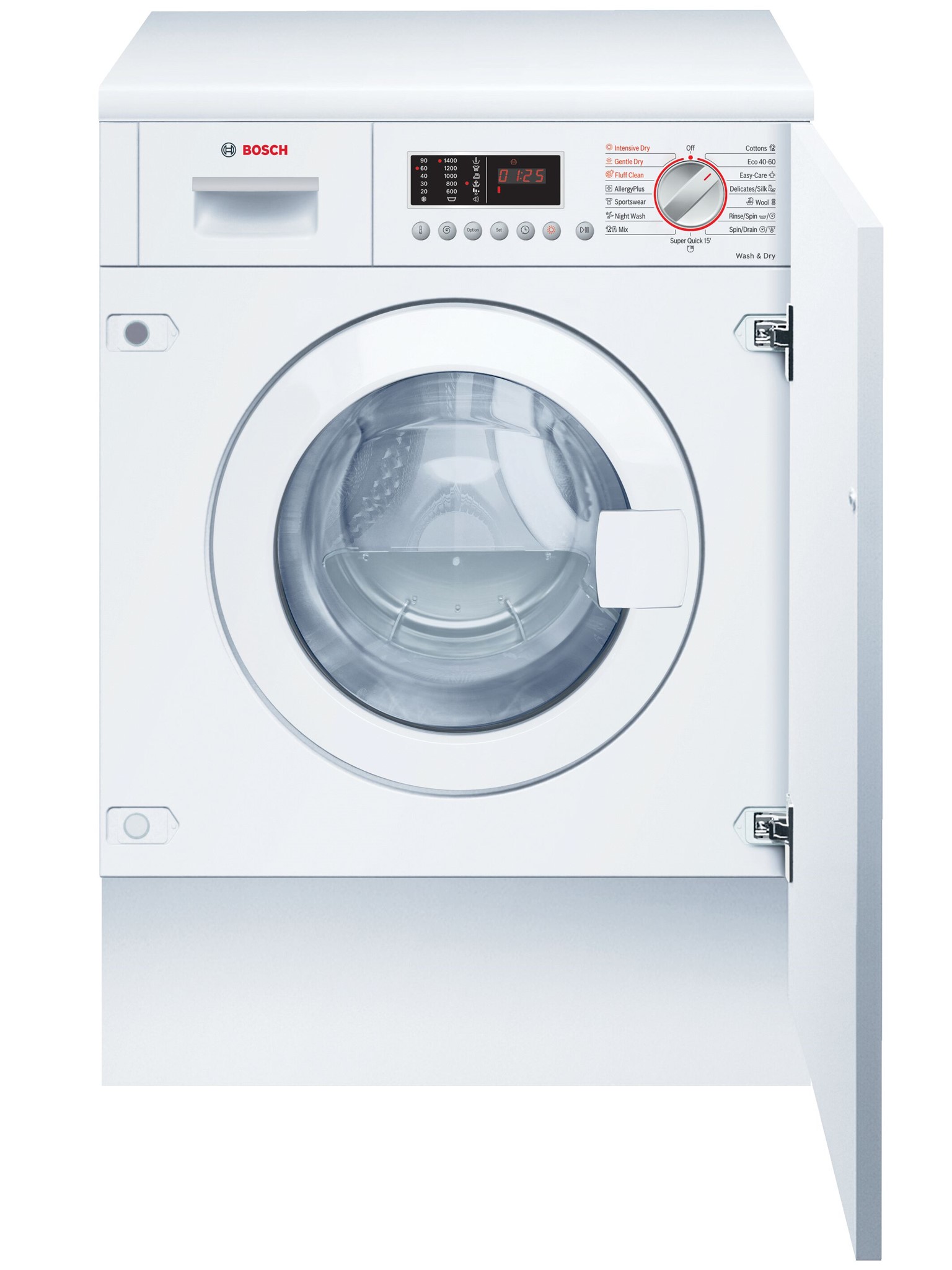 Bild von Bosch WKD28542EU Serie 6 Einbau-Waschtrockner 7/4 kg