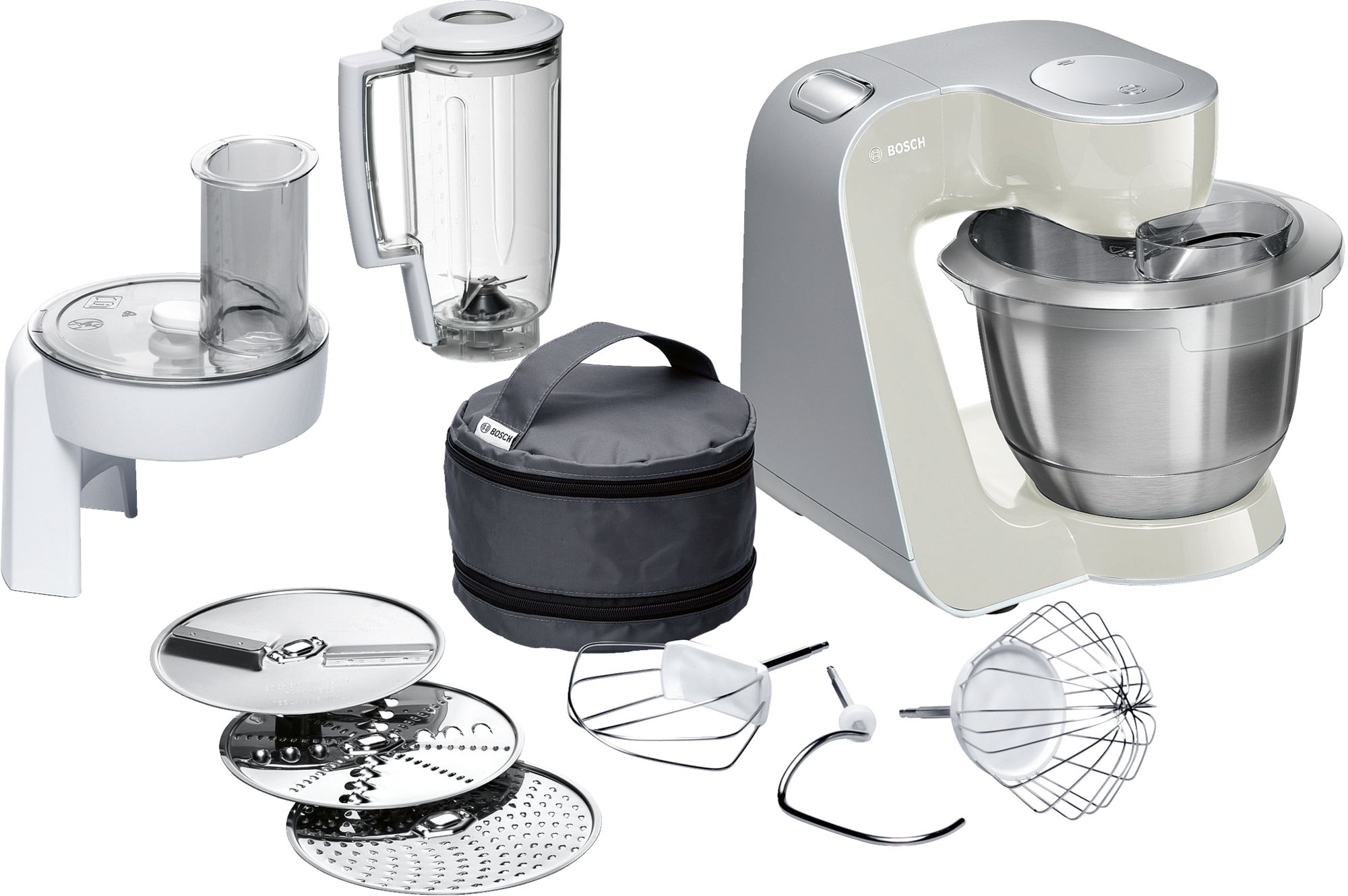 Bild von Bosch MUM58L20 Küchenmaschine MUM5 1000 W Grau silber