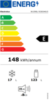 Bild von Electrolux IK159SL Kühlschrank Einbau SMS, Links Energieeffizienz E Weiss 