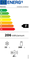 Bild von Electrolux IK3026SAL Kühlschrank Einbau EURO, Links Energieeffizienz F Weiss 