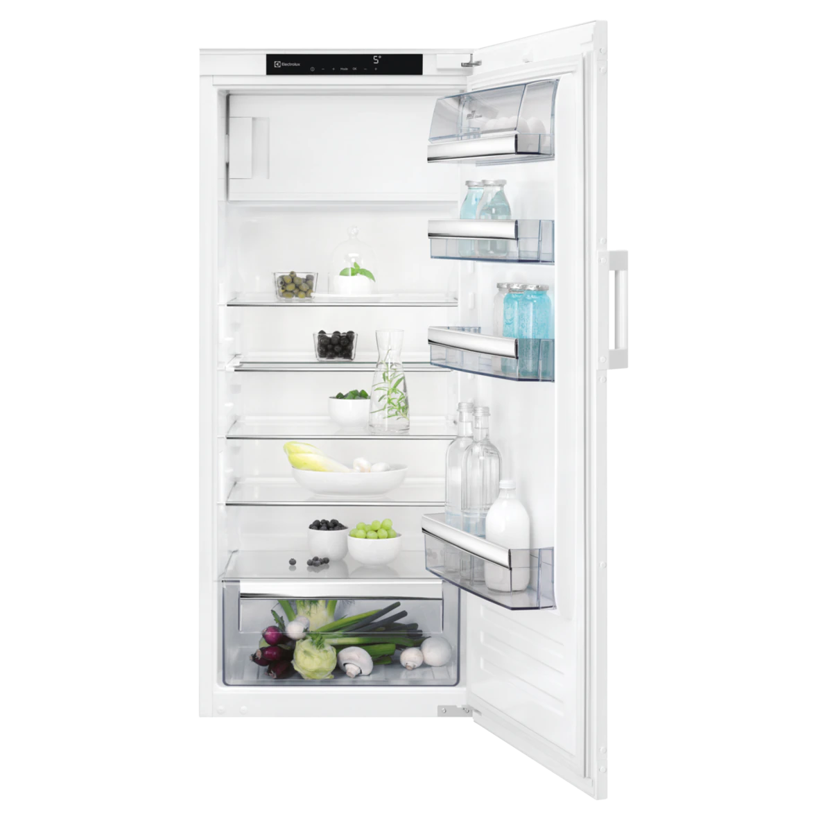 Bild von Electrolux EK244SRWE Kühlschrank Einbau Dekorfronttüre 126.9 cm Weiss, 933034352