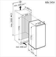 Bild von Liebherr IKBc 3454 Kühlschrank Integriert SMS Norm