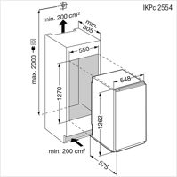 Bild von Liebherr IKPc 2554 RHD Kühlschrank Integriert SMS Norm