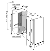 Bild von LIEBHERR Einbau Kühlschrank EURO-Norm DRe 4101