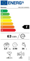 Bild von Electrolux EWC1350 Frontlader Freistehend links Energieeffizienz F Weiss 