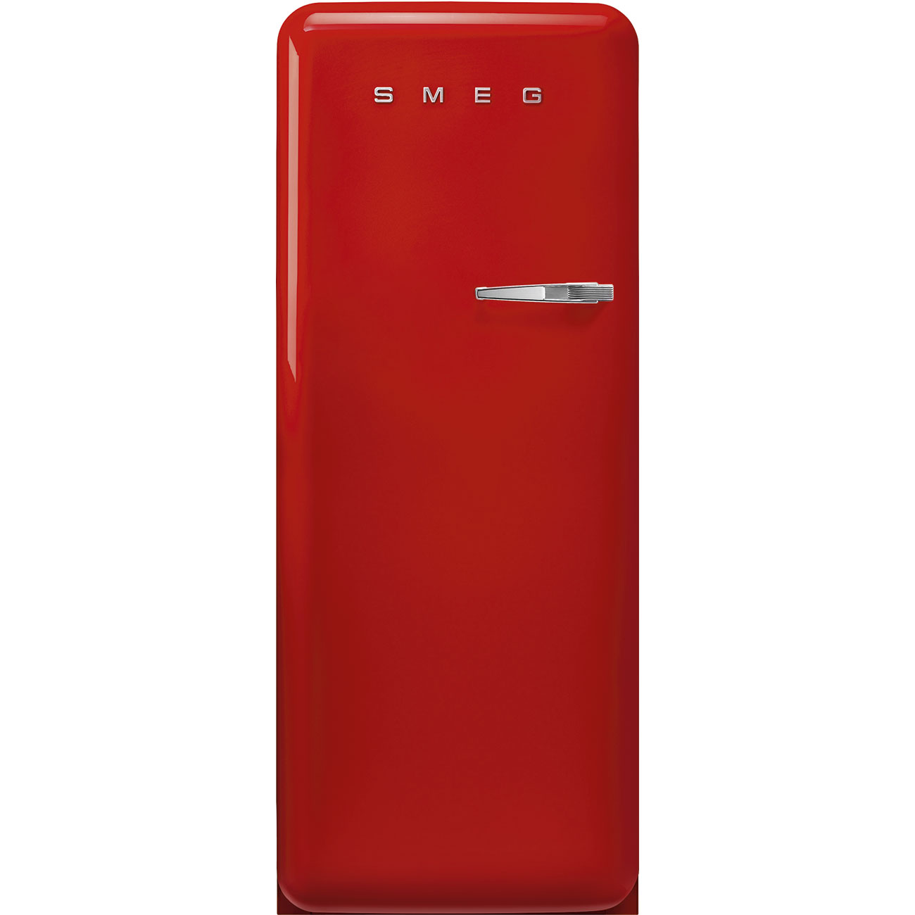 Bild von Smeg FAB28LRD5 Kühlschrank 50's RETRO STYLE ROT freistehend links