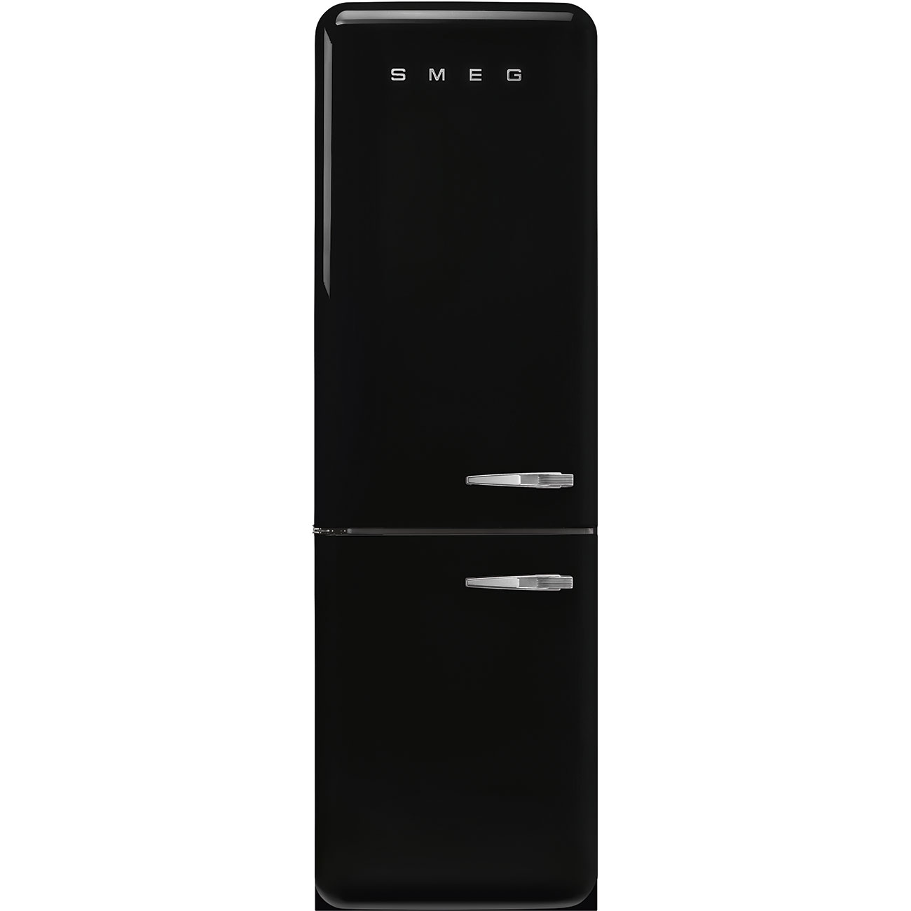 Bild von Smeg FAB32LBL5 Kühlschrank 50's  Kühl-/Gefrierkombination RETRO STYLE SCHWARZ freistehend Links