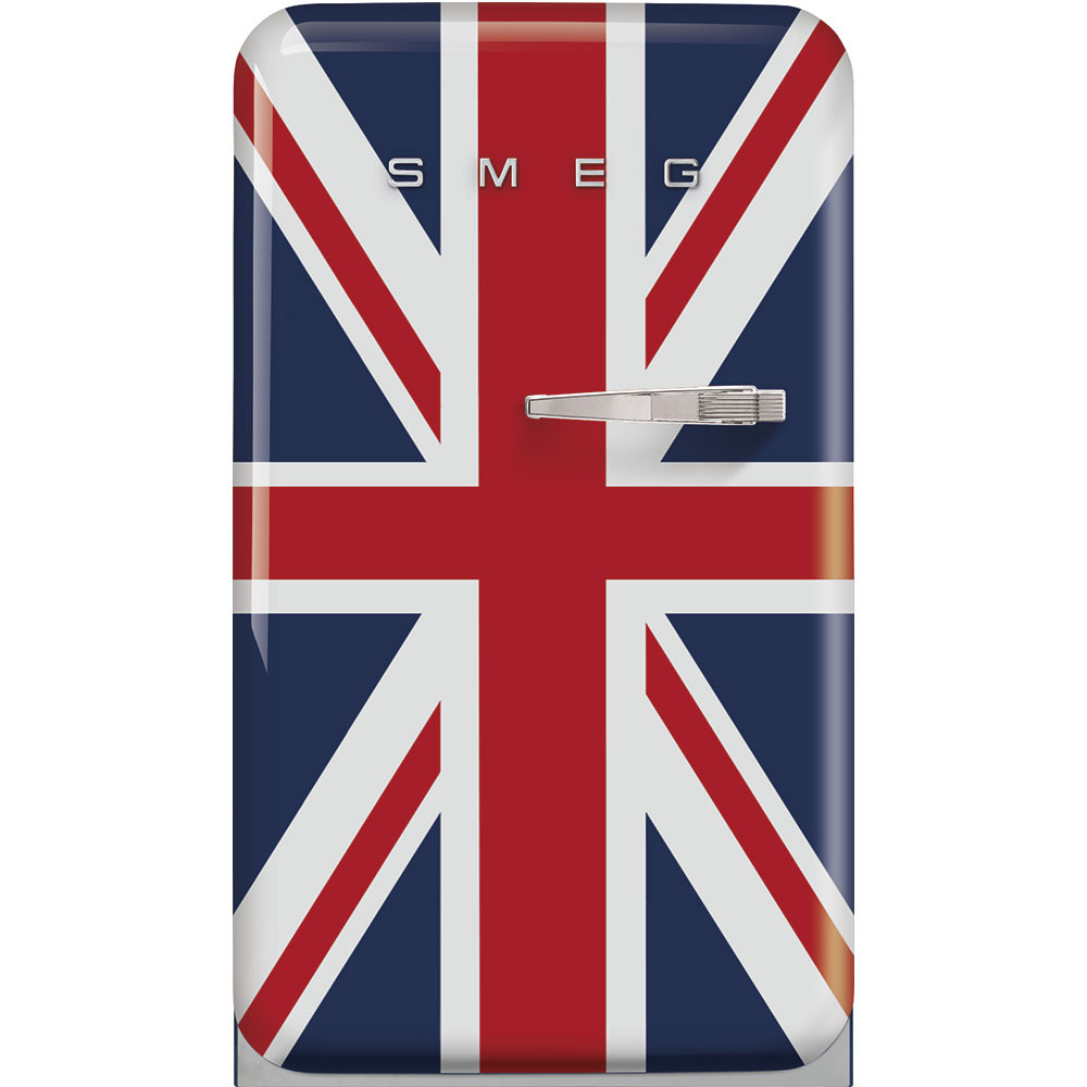 Bild von Smeg FAB10LDUJ5 Kühlschrank 50's RETRO STYLE UNION JACK freistehend Links