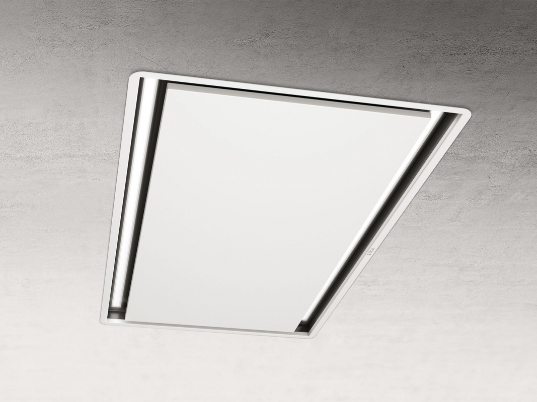 Bild von ELICA ILLUSION NO MOTOR WH/A/100 Deckenlüfter Weiss + weisser Rahmen, Verkleidung mit Gipskarton (nicht im Lieferumfang enthalten)* + Rahmen aus Edelstahl PRF0146253