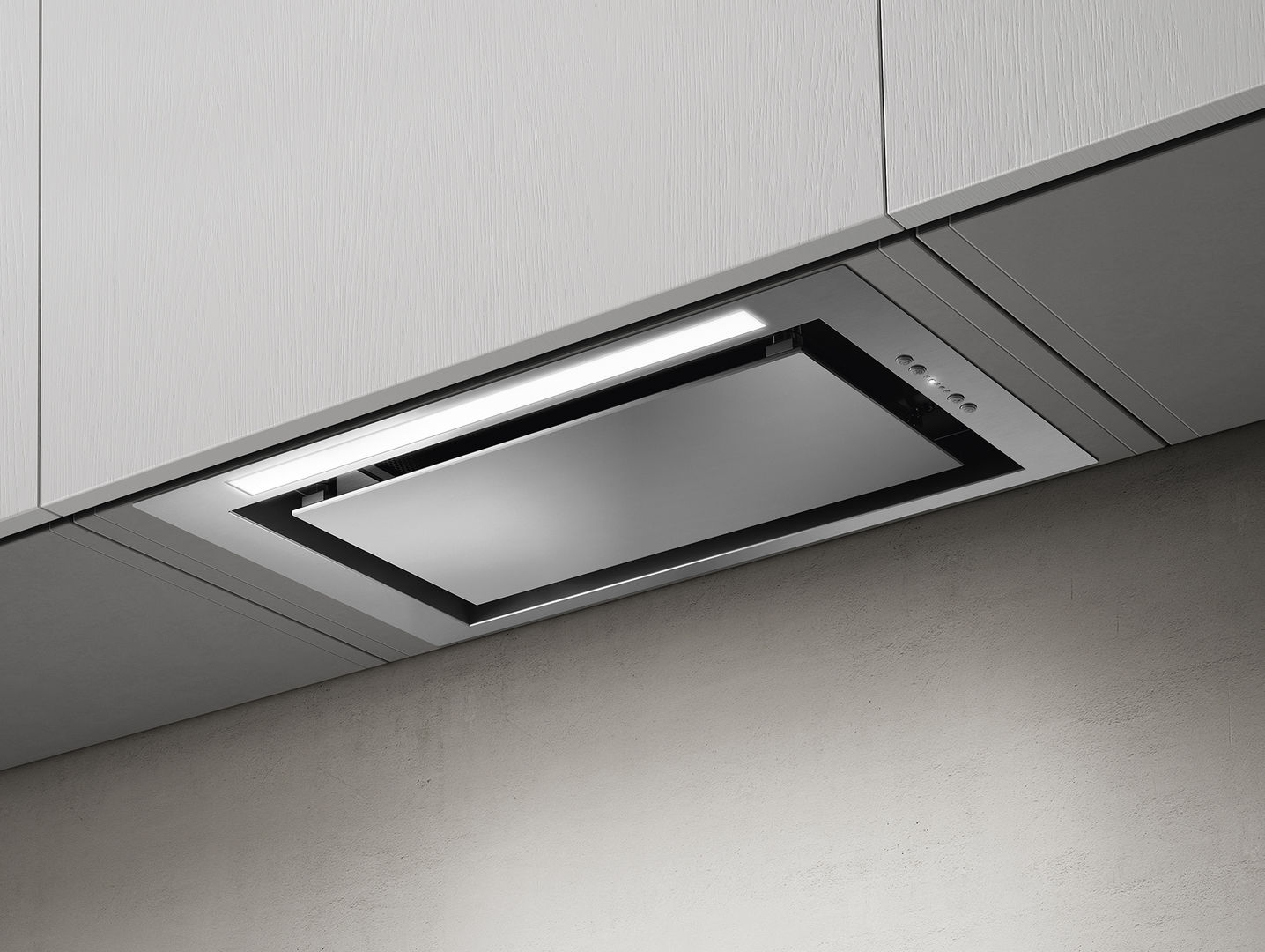 Bild von ELICA PRF0157333 LANE IX/A/52 Huttenlüfter Edelstahl, Schwarz mit Soft Touch - Effekt, Weiss