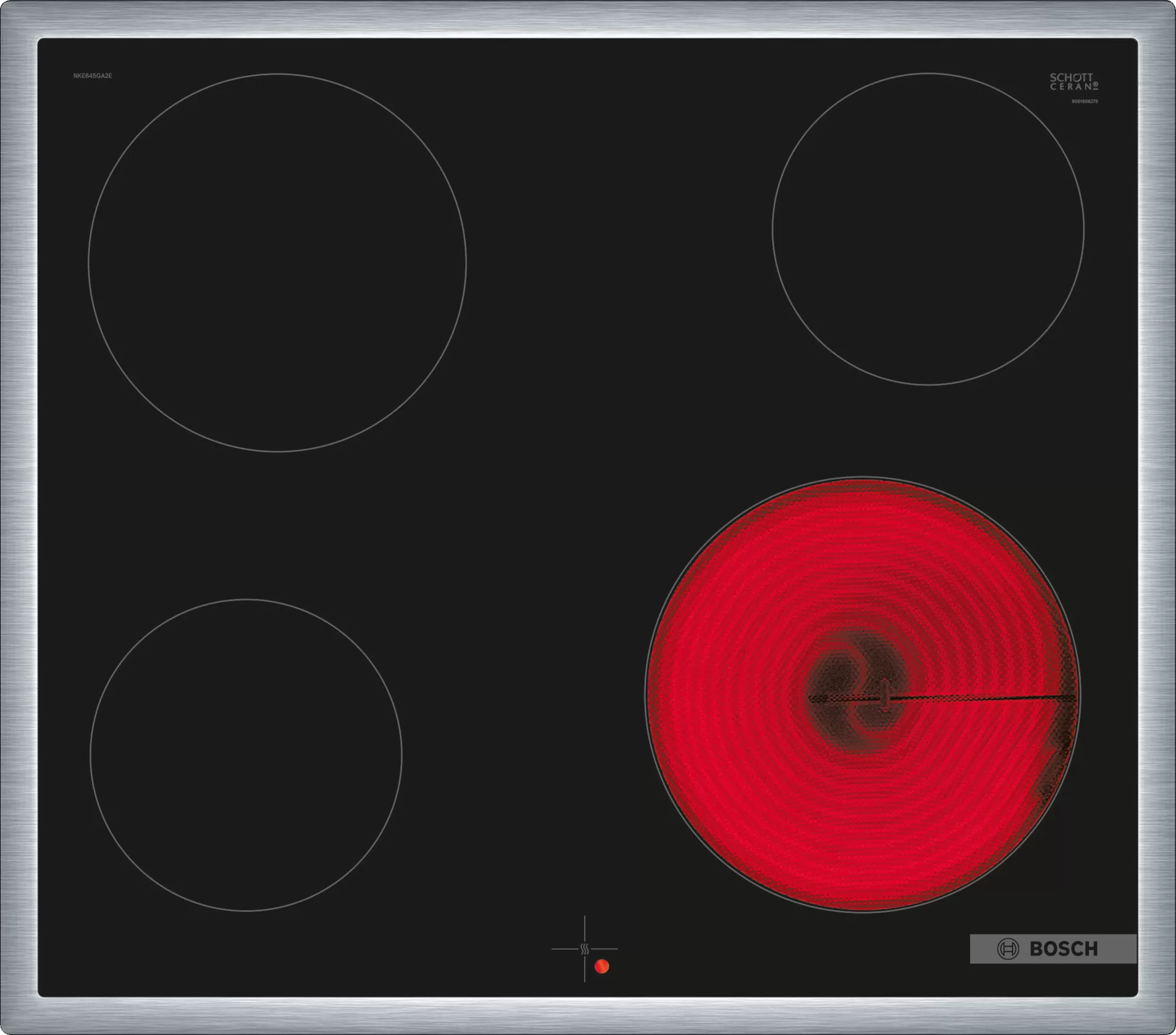 Bild von Bosch NKE645GA2C Serie 4 Elektrokochfeld 60 cm Mit Rahmen aufliegend