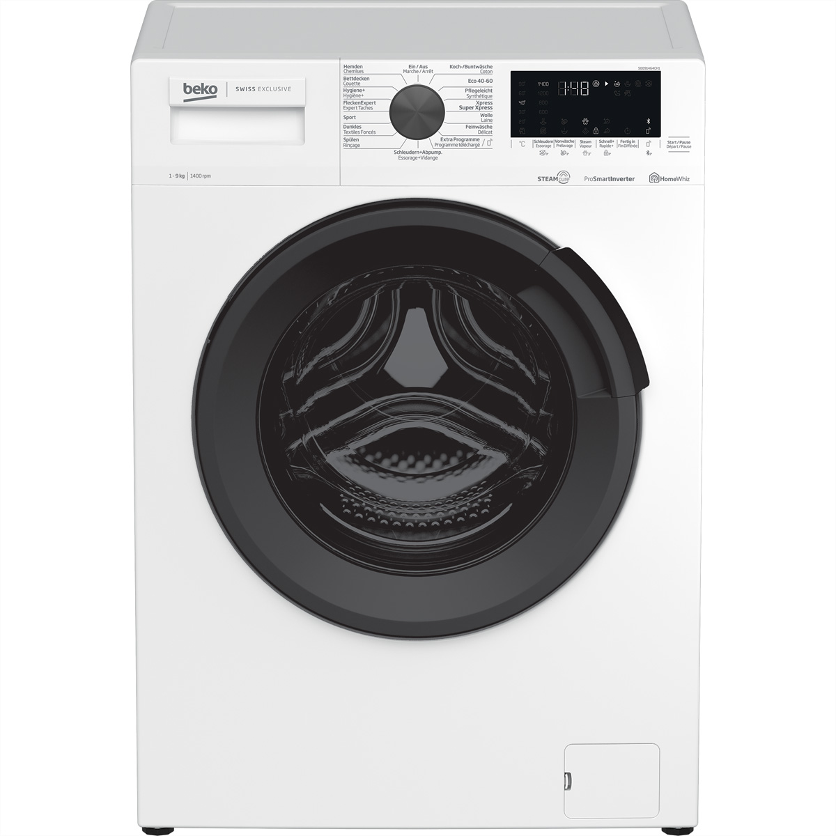Bild von Beko 50091464CH1 Waschmaschine SteamCure 9kg 1'400U/min