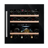 Bild von Avintage AVI60CDZA Weinkühlschrank Einbau schwarz 2-Zonen 36-Flaschen