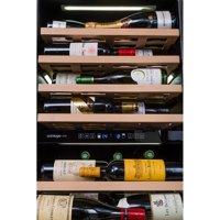Bild von Avintage AVI76PREMIUM Weinkühlschrank Einbau schwarz 2 Zonen 76 Flaschen