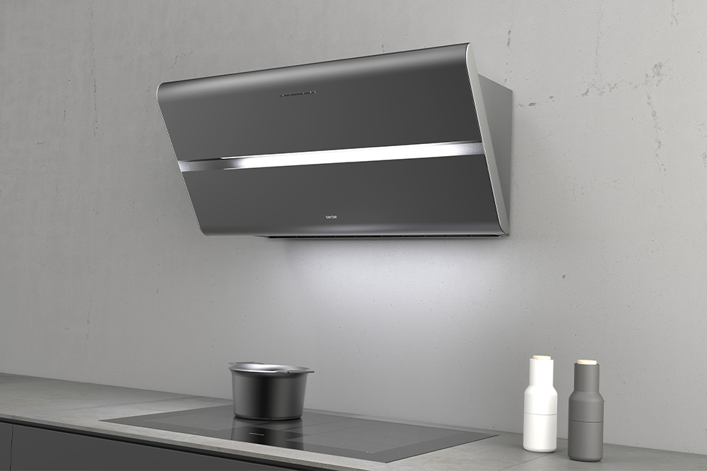 Bild von Wesco BKH 90 ST Umluft Kopffreihaube Smartline grau 90 cm, 4011578-200