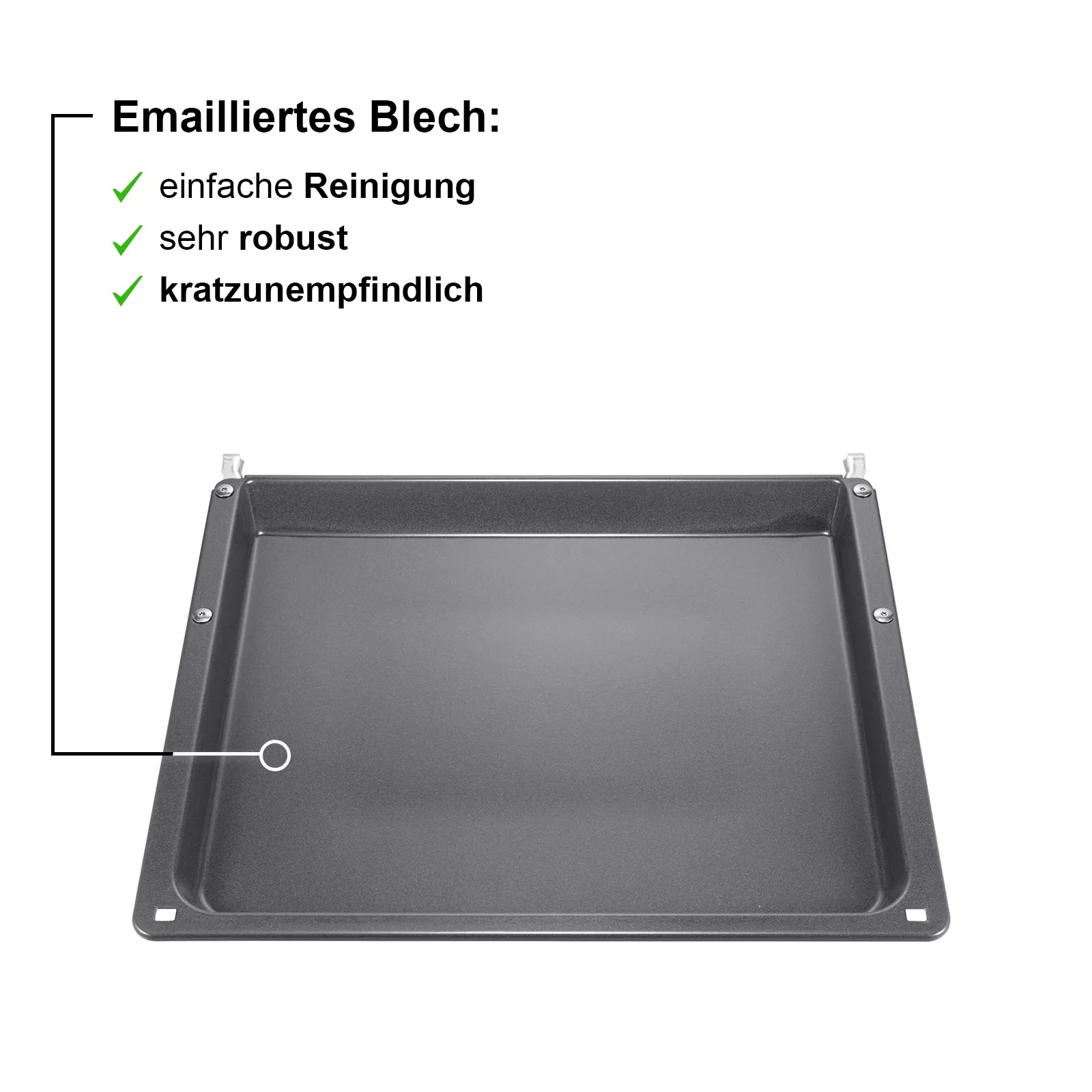 Bild von Bosch HEZ541000 Backblech grau grau für Backwagen 455 x 390 x 31 mm