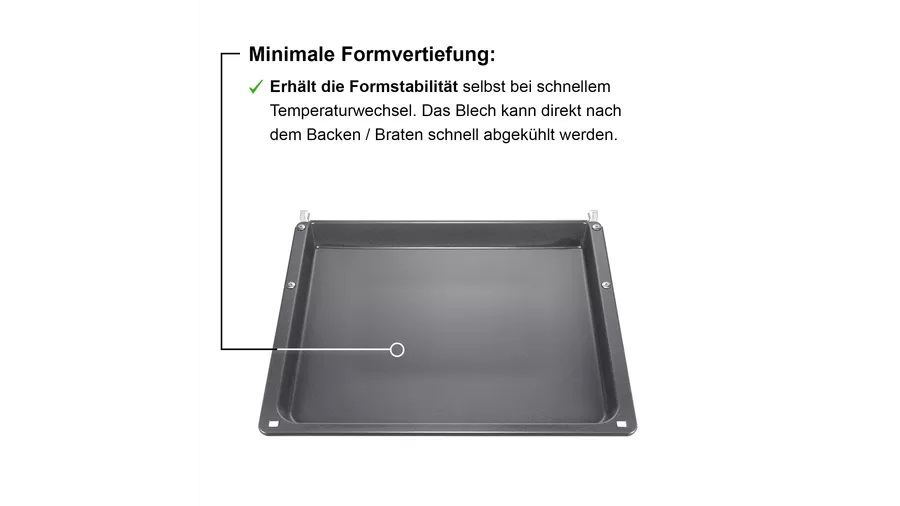 Bild von Bosch HEZ541000 Backblech grau grau für Backwagen 455 x 390 x 31 mm