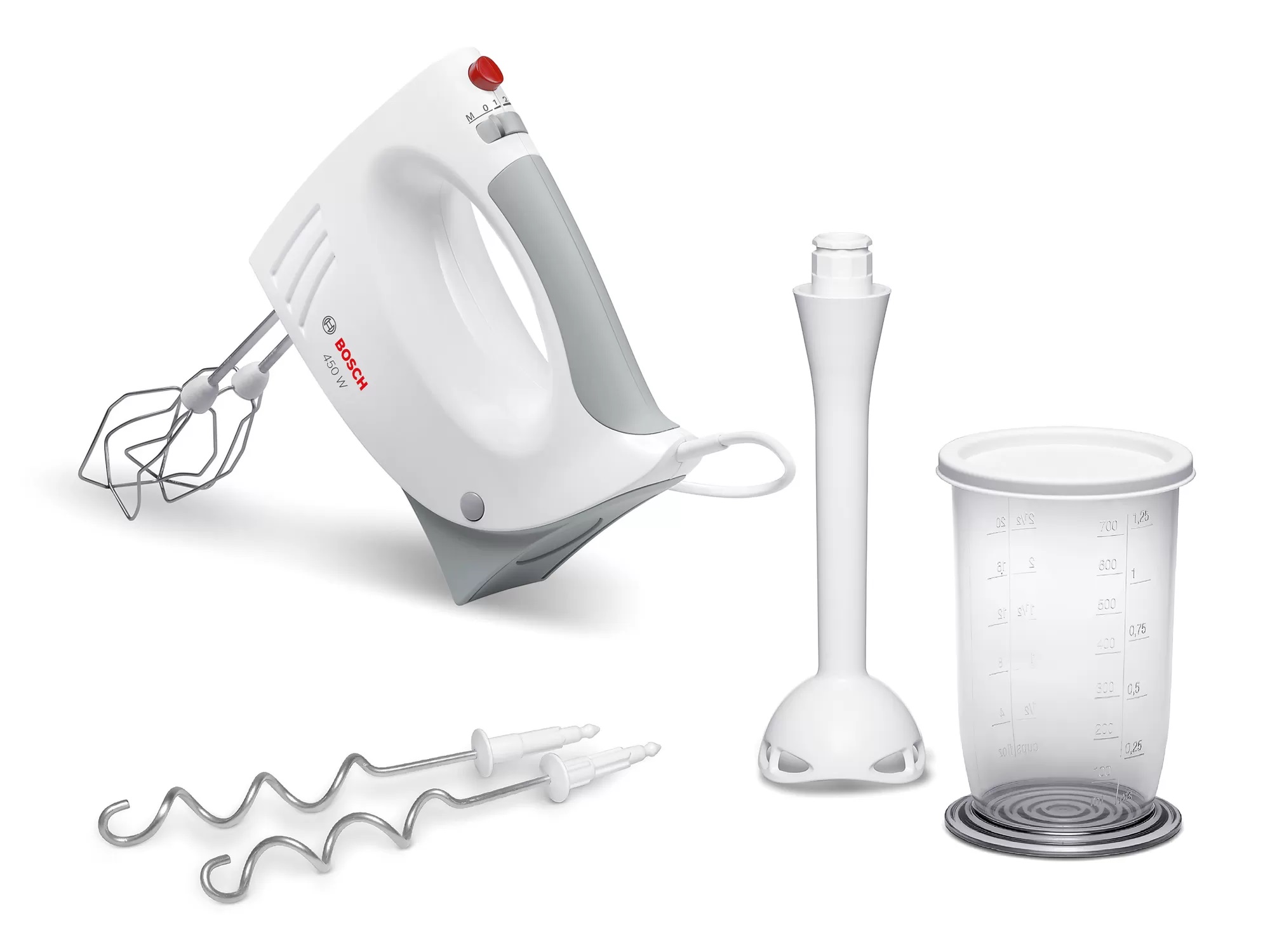 Bild von Bosch MFQ3540 Handrührer 450 W weiss grau