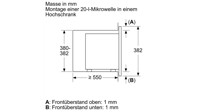 Bild von Bosch BEL623MS3 Serie 2 Einbau-Mikrowelle Edelstahl