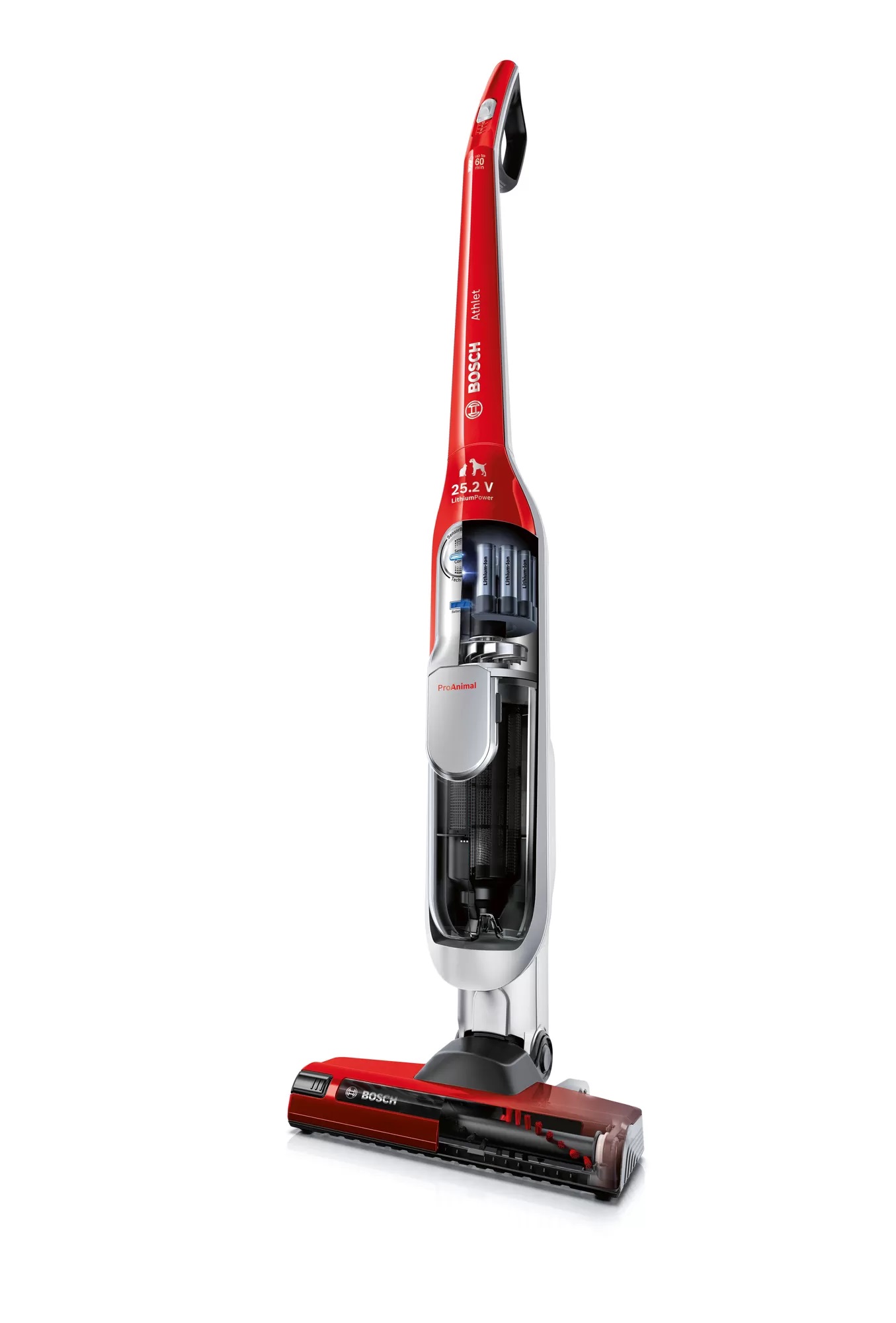 Bild von Bosch BCH6ZOOO Akkustaubsauger Athlet ProAnimal 25.2V Rot
