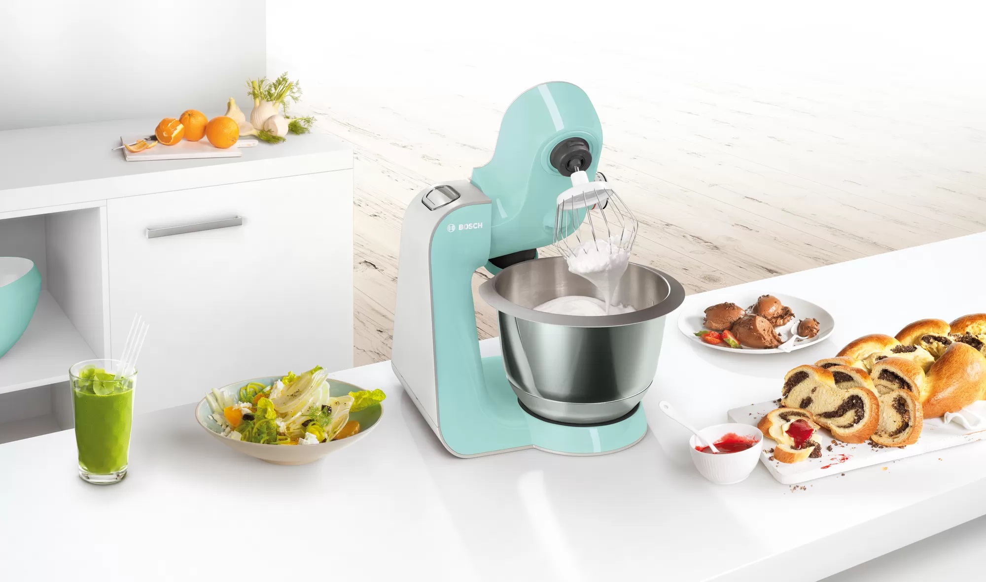 Bild von Bosch MUM58020 Küchenmaschine MUM5 1000 W Türkis silber