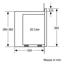 Bild von Bosch BEL523MS0 Serie 4 Einbau-Mikrowelle Edelstahl