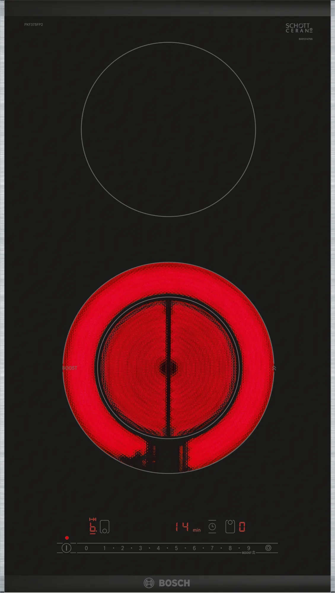 Bild von Bosch PKF375FP2E Serie 6 Domino-Kochfeld Elektro 30 cm