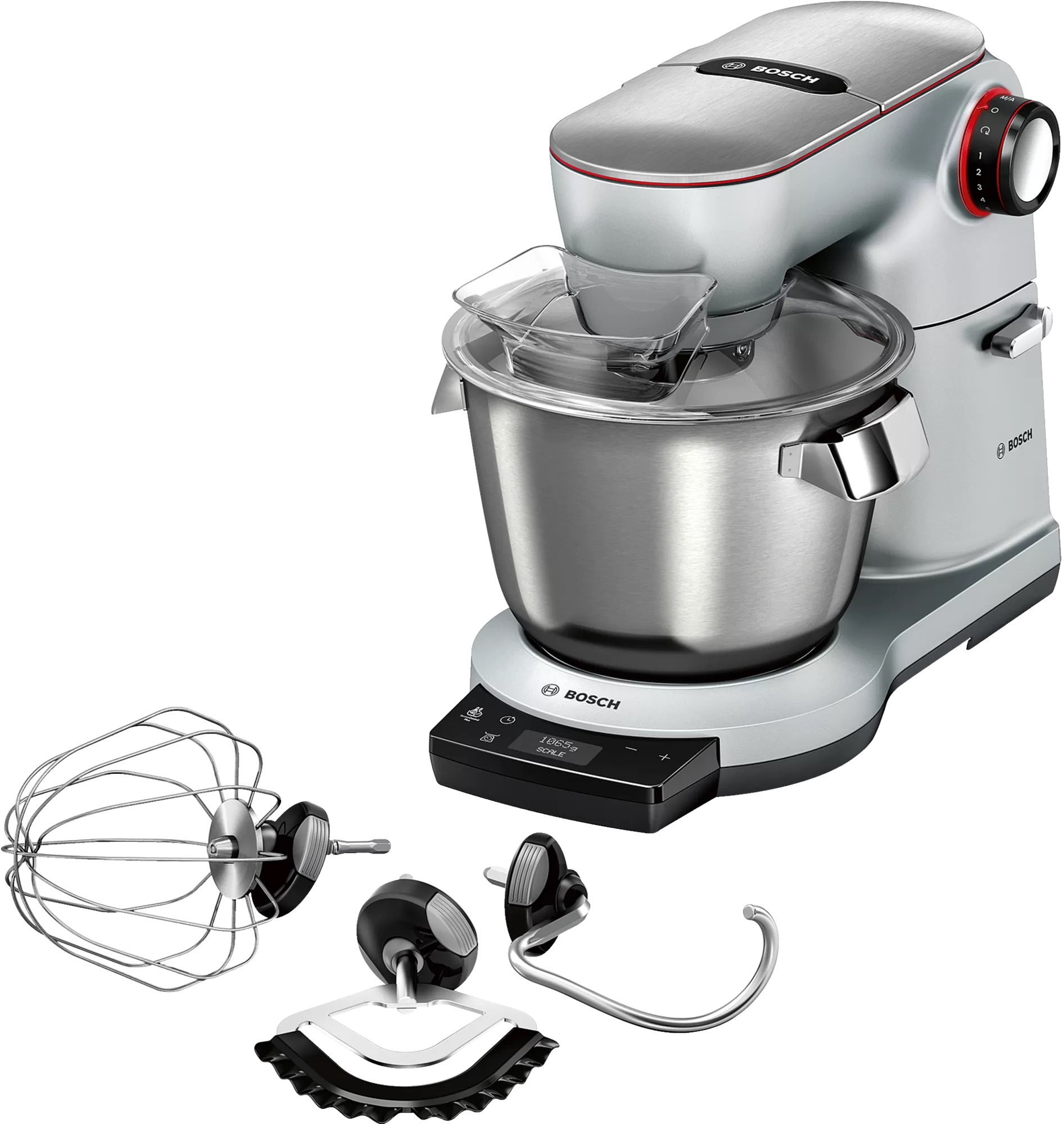 Bild von Bosch MUM9AX5S00 Series 8 Küchenmaschine OptiMUM mit Waage 1500 W Silber