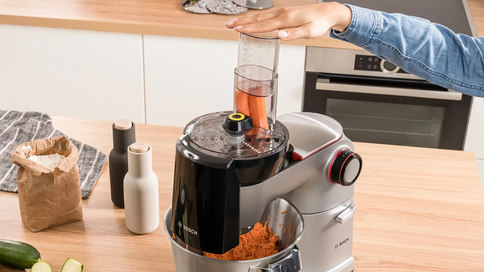 Bild von Bosch MUM9DT5S41 Küchenmaschine Serie 8 OptiMUM 1500 W Silber Schwarz
