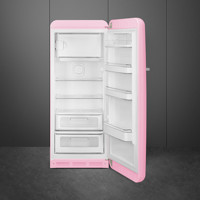 Bild von Smeg FAB28RPK5 Kühlschrank 50's RETRO STYLE CADILLAC PINK freistehend Rechts