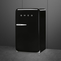 Bild von Smeg FAB10RBL5 Kühlschrank 50's RETRO STYLE SCHWARZ freistehend Rechts