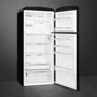 Bild von Smeg FAB50RBL Kühlschrank 50's RETRO STYLE SCHWARZ No Frost freistehend Rechts